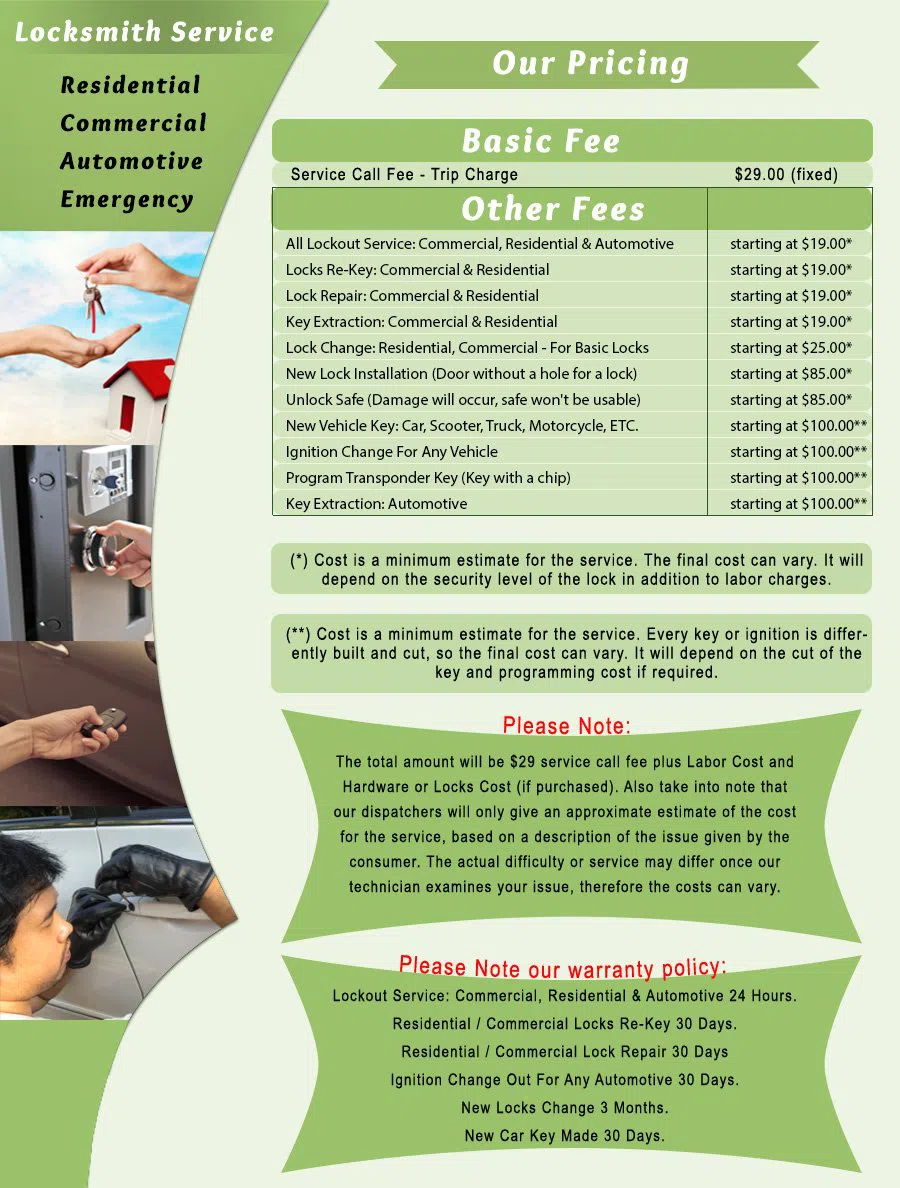 Doylestown PA Locksmith Store Doylestown, PA 215-971-8378 - price-list-c-22